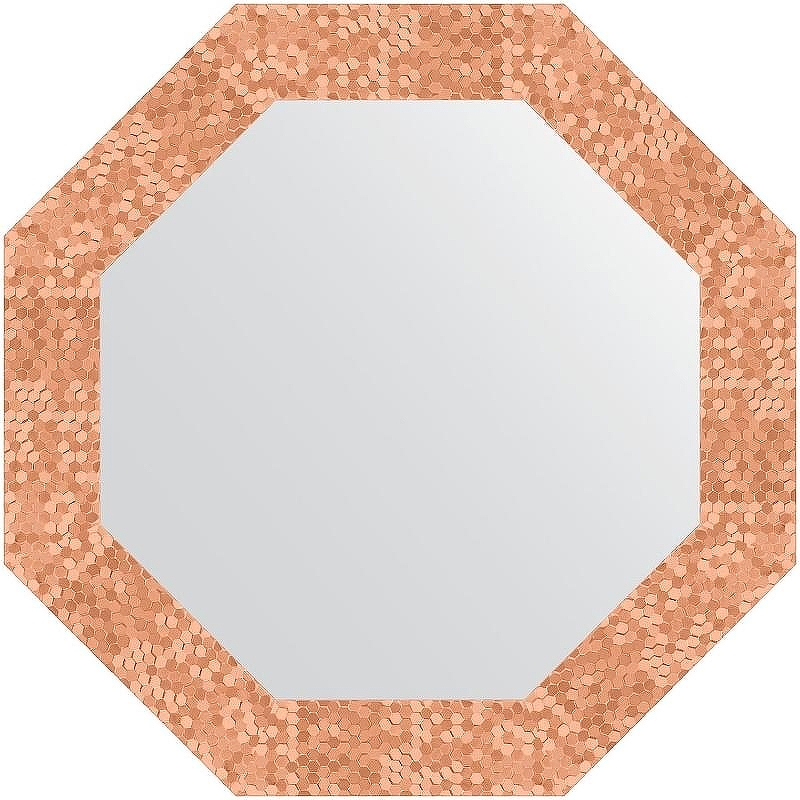 Зеркало Evoform Octagon 57х57 BY 7306 в багетной раме - Соты медь 70, купить, цена, заказать, магазин, доставка, скидка, промокод, купить, цена, заказать, магазин, доставка, скидка, промокод