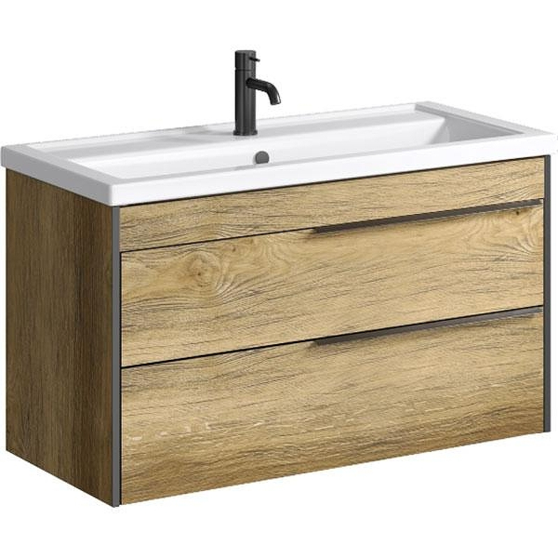 Тумба под раковину Aqwella Fargo 100 FRG0110DB Дуб балтийский, купить, цена, заказать, магазин, доставка, скидка, промокод, купить, цена, заказать, магазин, доставка, скидка, промокод