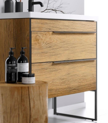 Тумба под раковину Aqwella Fargo 100 FRG0110DB Дуб балтийский