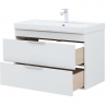 Тумба под раковину Aquanet Ирис new 90 336311 подвесная Белый глянец, купить, цена, заказать, магазин, доставка, скидка, промокод, купить, цена, заказать, магазин, доставка, скидка, промокод