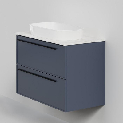 Тумба под раковину La Fenice Elba Twin 90 FNC-01-ELB-BG-90-2 подвесная Синяя матовая