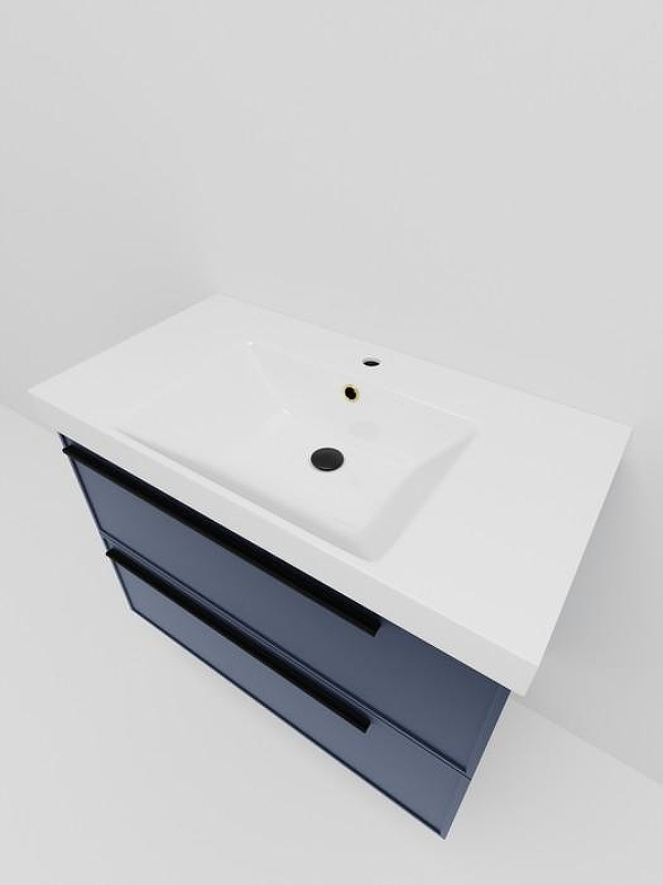 Тумба под раковину La Fenice Elba Twin 90 FNC-01-ELB-BG-90-2 подвесная Синяя матовая, купить, цена, заказать, магазин, доставка, скидка, промокод, купить, цена, заказать, магазин, доставка, скидка, промокод