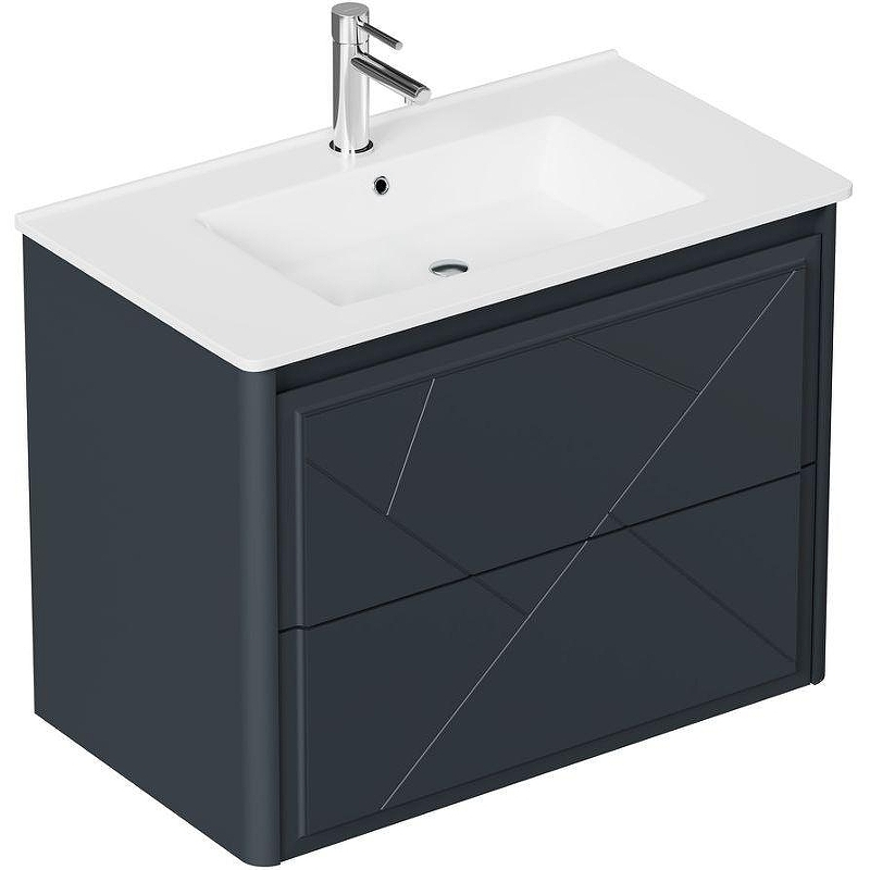 Тумба под раковину Allen Brau Paris 80 1.360001.AM подвесная Антрацит матовый, купить, цена, заказать, магазин, доставка, скидка, промокод, купить, цена, заказать, магазин, доставка, скидка, промокод