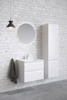 Шкаф пенал Aquatek Вега 35 R AQ70035R-MW подвесной Белый матовый