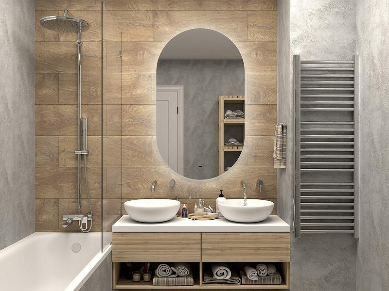 Зеркало Misty Титавин 70 ТИТ-02-70/120-14 с подсветкой с бесконтактным выключателем и подогревом, купить, цена, заказать, магазин, доставка, скидка, промокод, купить, цена, заказать, магазин, доставка, скидка, промокод