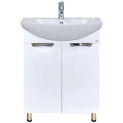 Тумба с раковиной Misty Лаванда 60 УТ000000085 Белая