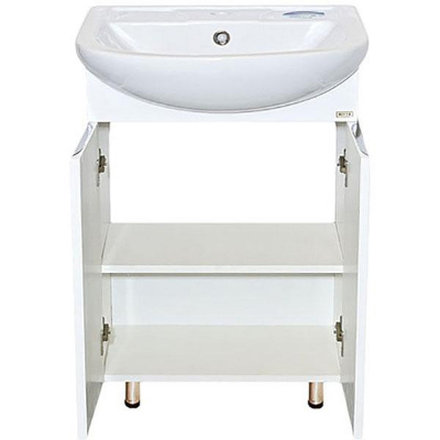 Тумба с раковиной Misty Лаванда 60 УТ000000085 Белая