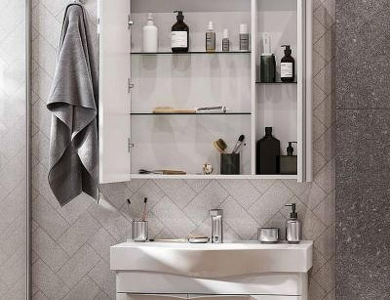 Зеркальный шкаф Aquaton Беверли 80 1A237102BV010 Белый глянец, купить, цена, заказать, магазин, доставка, скидка, промокод, купить, цена, заказать, магазин, доставка, скидка, промокод