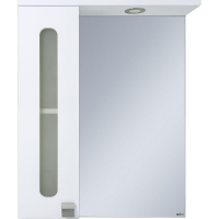 Зеркало со шкафом Misty Урал 60 L Э-Ура-04060-021Л с подсветкой Белое, купить, цена, заказать, магазин, доставка, скидка, промокод, купить, цена, заказать, магазин, доставка, скидка, промокод