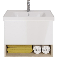 Тумба под раковину Dreja Perfecto 70 99.0812 подвесная Дуб эврика Белый, купить, цена, заказать, магазин, доставка, скидка, промокод, купить, цена, заказать, магазин, доставка, скидка, промокод