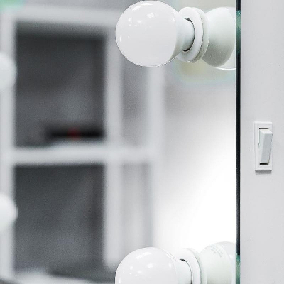 Зеркало Континент Этюд 800x600 ЗГП02 гримерное с подсветкой с механическим выключателем