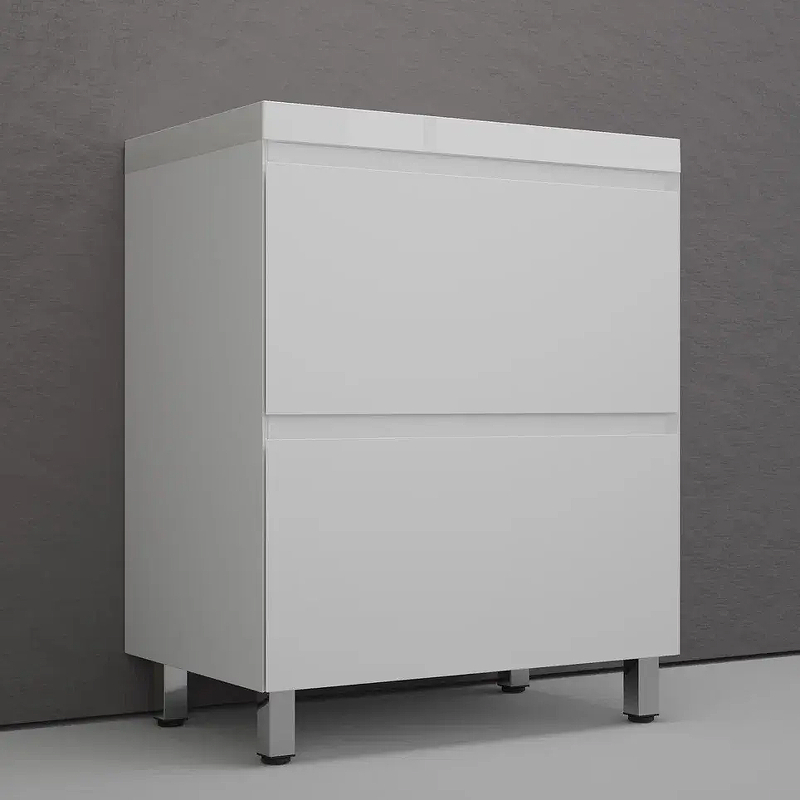 Тумба под раковину Style Line Манхэттен 70 ЛС-00002374 цвет Белый матовый, купить, цена, заказать, магазин, доставка, скидка, промокод, купить, цена, заказать, магазин, доставка, скидка, промокод