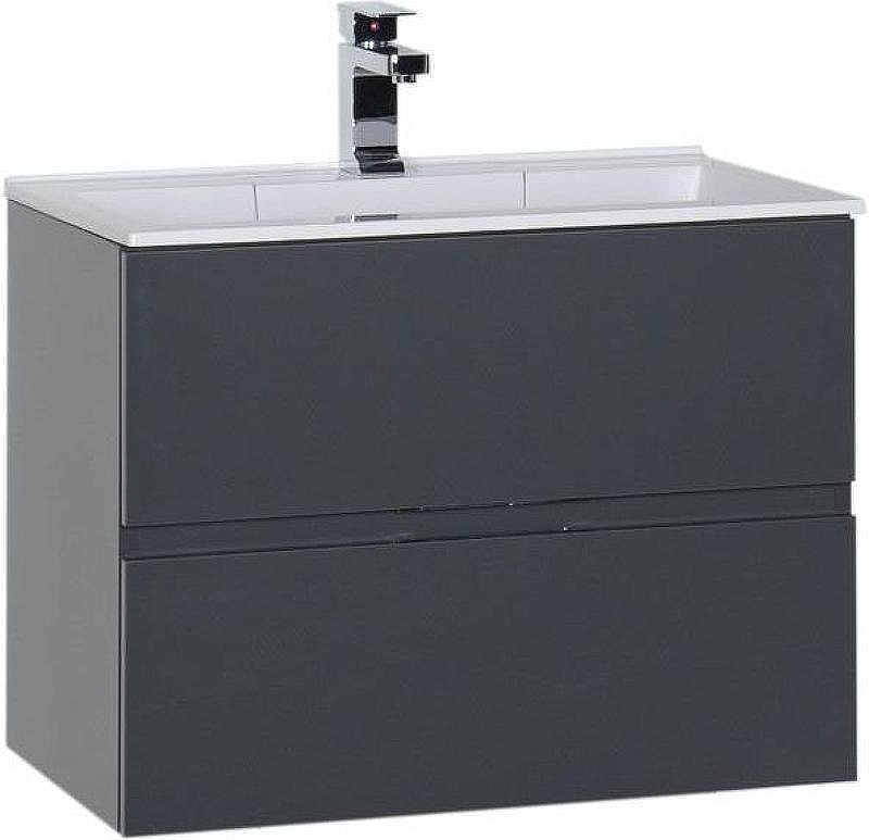 Тумба под раковину Aquanet Алвита 70 183992 подвесная Серый антрацит, купить, цена, заказать, магазин, доставка, скидка, промокод, купить, цена, заказать, магазин, доставка, скидка, промокод