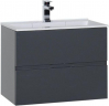 Тумба под раковину Aquanet Алвита 70 183992 подвесная Серый антрацит, купить, цена, заказать, магазин, доставка, скидка, промокод, купить, цена, заказать, магазин, доставка, скидка, промокод