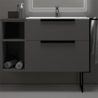 Тумба под раковину Cezares Urban 74 55160 подвесная Grigio opaco без ножки и боковой полки, купить, цена, заказать, магазин, доставка, скидка, промокод, купить, цена, заказать, магазин, доставка, скидка, промокод