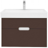 Тумба под раковину Creto Malibu 80 7-1078C подвесная Chocolate, купить, цена, заказать, магазин, доставка, скидка, промокод, купить, цена, заказать, магазин, доставка, скидка, промокод