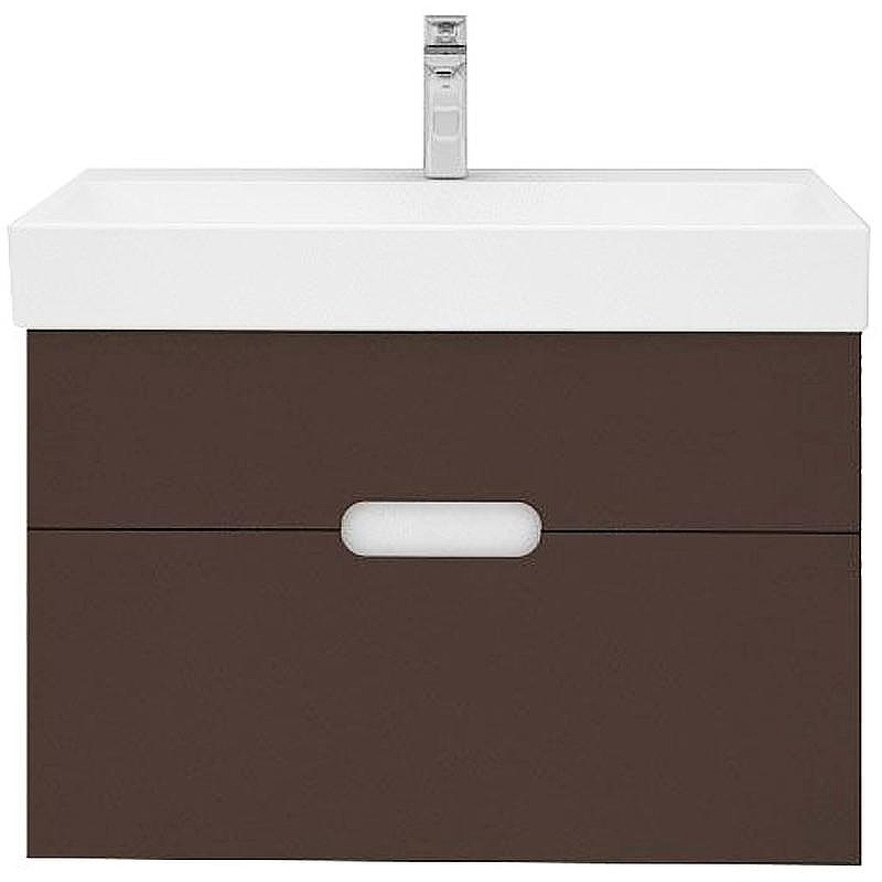 Тумба под раковину Creto Malibu 80 7-1078C подвесная Chocolate, купить, цена, заказать, магазин, доставка, скидка, промокод, купить, цена, заказать, магазин, доставка, скидка, промокод