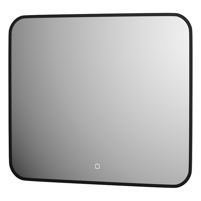 Зеркало Defesto Aura 70х60 DF 2976SH с подсветкой 23W-3000K/Сенсорный выключатель/Теплый белый свет/Черная рама, купить, цена, заказать, магазин, доставка, скидка, промокод, купить, цена, заказать, магазин, доставка, скидка, промокод