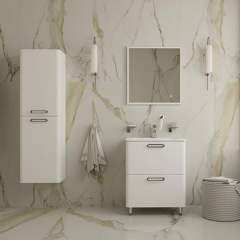 Тумба с раковиной Iddis Brick 60 BRI60WFi95K Белая, купить, цена, заказать, магазин, доставка, скидка, промокод, купить, цена, заказать, магазин, доставка, скидка, промокод