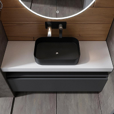 Тумба Boheme Armadi Art Vallessi UNO-S 120 897-120-A mat подвесная Антрацит матовый