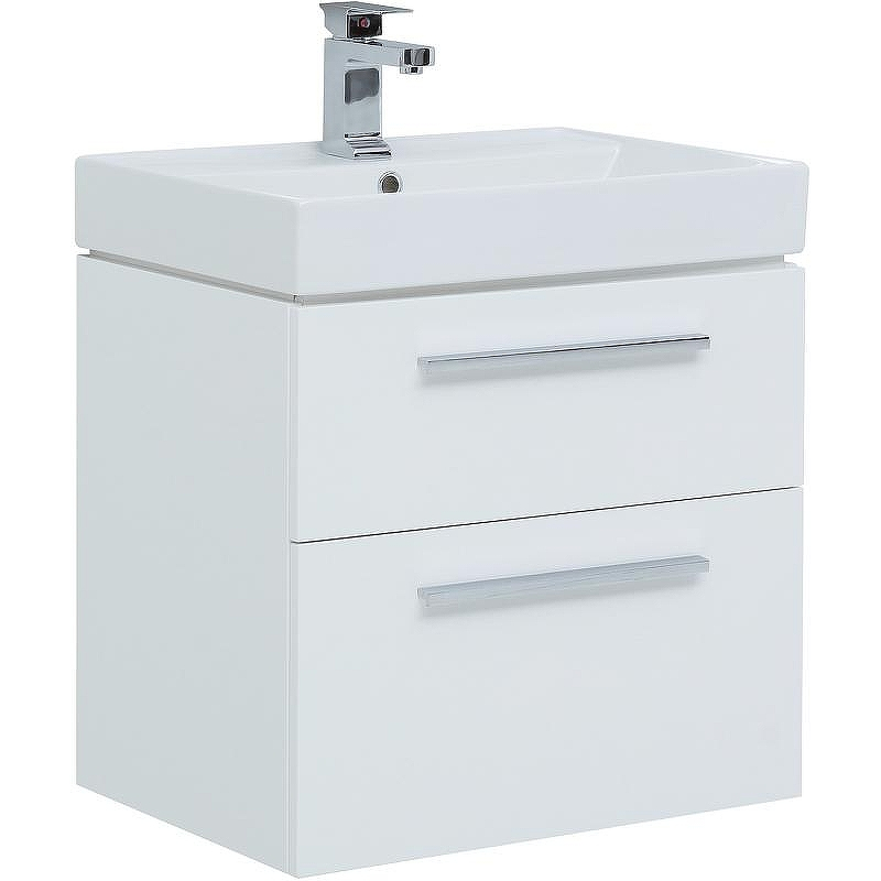 Комплект мебели для ванной Aquanet Nova 60 246279 подвесной Белый глянец, купить, цена, заказать, магазин, доставка, скидка, промокод, купить, цена, заказать, магазин, доставка, скидка, промокод