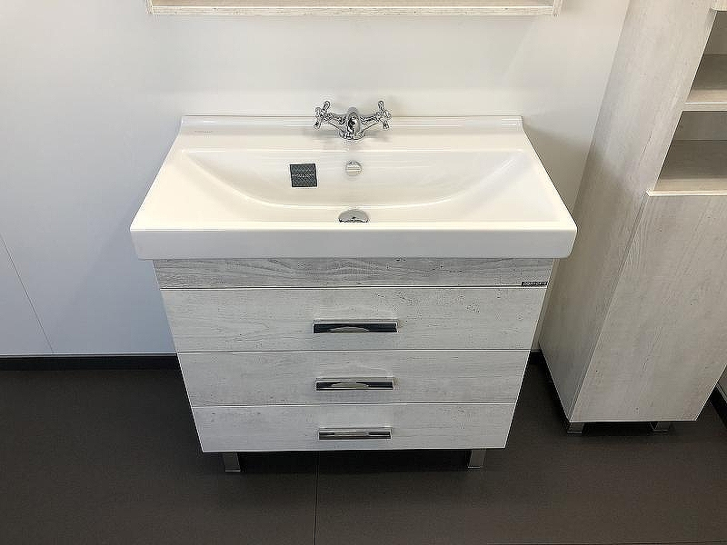 Тумба с раковиной Comforty Никосия 80Н 00004142204 Дуб белый, купить, цена, заказать, магазин, доставка, скидка, промокод, купить, цена, заказать, магазин, доставка, скидка, промокод