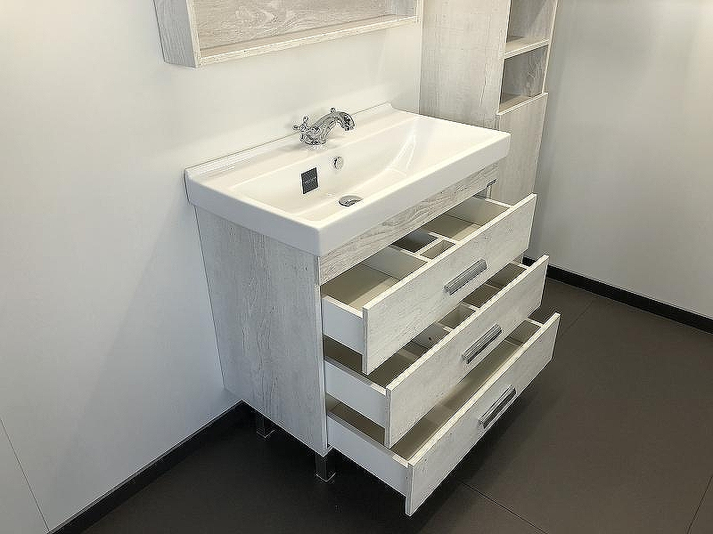 Тумба с раковиной Comforty Никосия 80Н 00004142204 Дуб белый, купить, цена, заказать, магазин, доставка, скидка, промокод, купить, цена, заказать, магазин, доставка, скидка, промокод