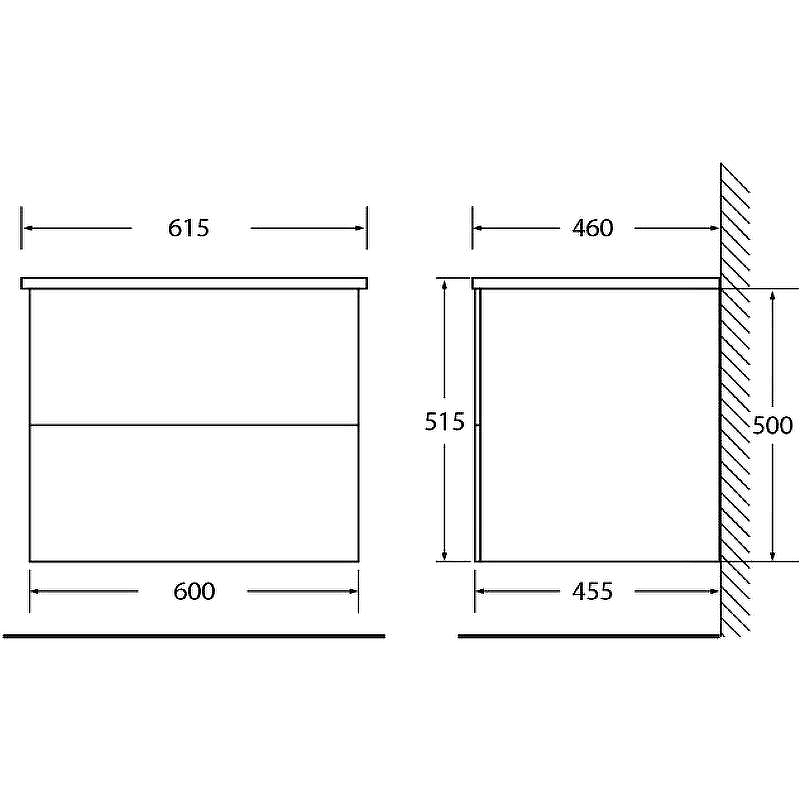 Тумба под раковину BelBagno Etna 60 ETNA-600-2C-SO-RN-P подвесная Rovere Nature, купить, цена, заказать, магазин, доставка, скидка, промокод, купить, цена, заказать, магазин, доставка, скидка, промокод