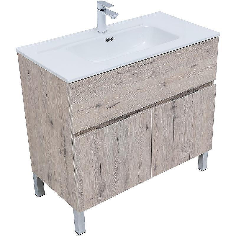 Тумба под раковину Aquanet Алвита New 90 303912 Дуб веллингтон белый, купить, цена, заказать, магазин, доставка, скидка, промокод, купить, цена, заказать, магазин, доставка, скидка, промокод