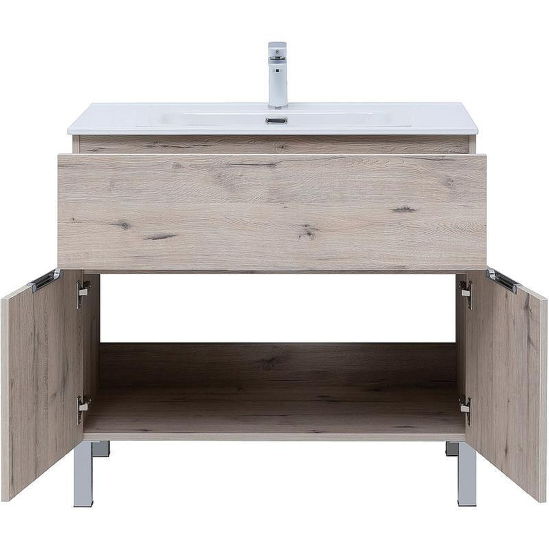 Тумба под раковину Aquanet Алвита New 90 303912 Дуб веллингтон белый, купить, цена, заказать, магазин, доставка, скидка, промокод, купить, цена, заказать, магазин, доставка, скидка, промокод