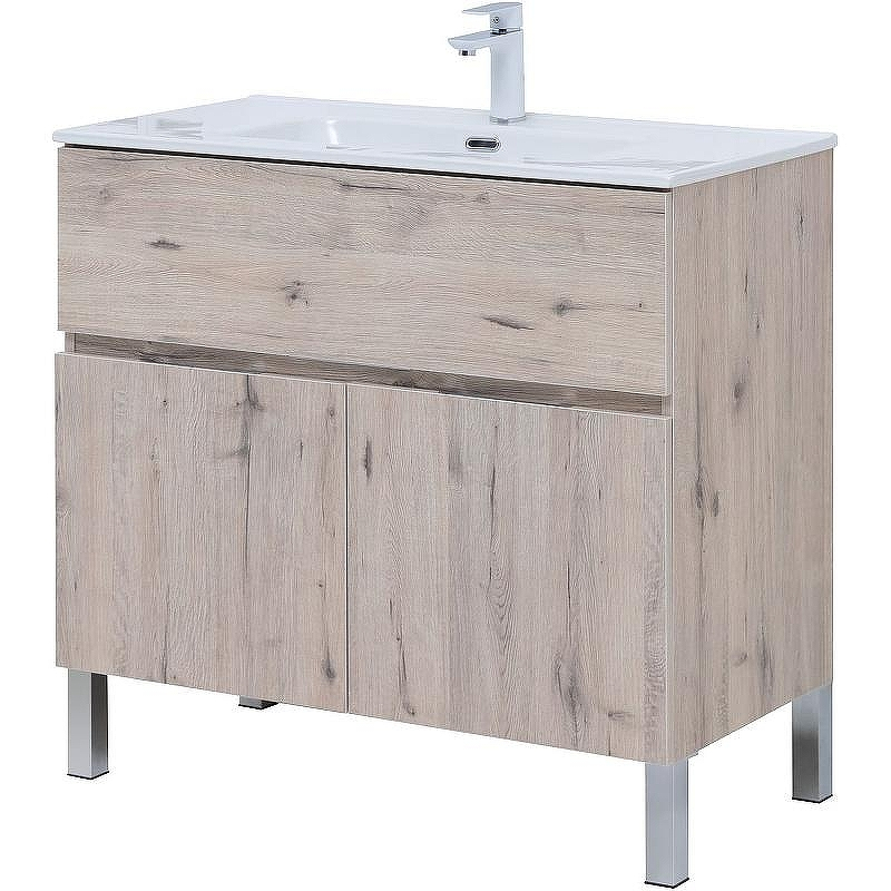 Тумба под раковину Aquanet Алвита New 90 303912 Дуб веллингтон белый, купить, цена, заказать, магазин, доставка, скидка, промокод, купить, цена, заказать, магазин, доставка, скидка, промокод