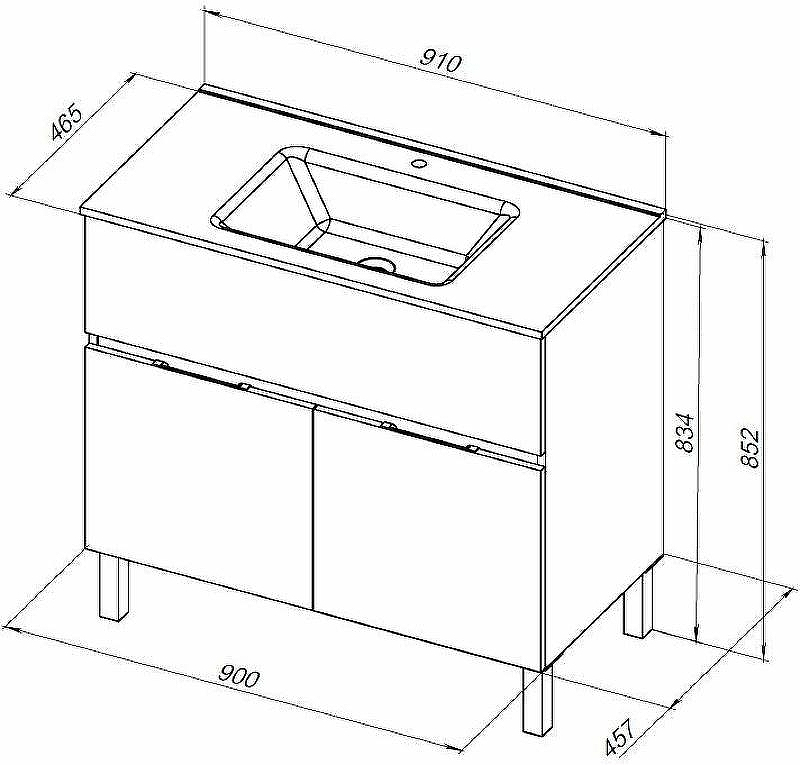 Тумба под раковину Aquanet Алвита New 90 303912 Дуб веллингтон белый, купить, цена, заказать, магазин, доставка, скидка, промокод, купить, цена, заказать, магазин, доставка, скидка, промокод