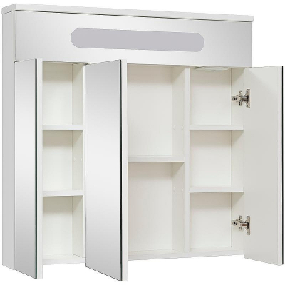 Зеркальный шкаф Aqua de Marco Olivia 80 1080COLI с подсветкой Белый