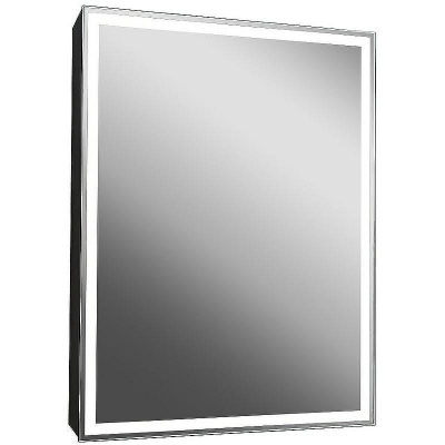 Зеркальный шкаф Континент Mirror Box black Led 60 МВК053 с подсветкой Черный