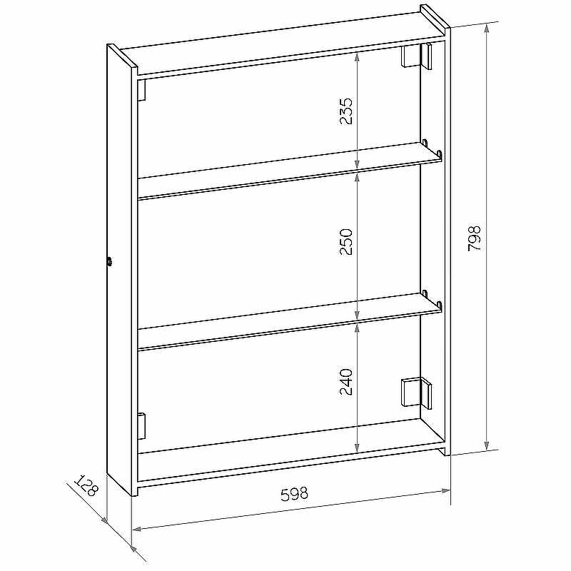 Зеркальный шкаф Континент Mirror Box black Led 60 МВК053 с подсветкой Черный, купить, цена, заказать, магазин, доставка, скидка, промокод, купить, цена, заказать, магазин, доставка, скидка, промокод