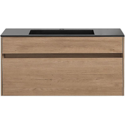 Тумба под раковину Vincea Chiara 100 VMC-2C100NO подвесная N.Oak