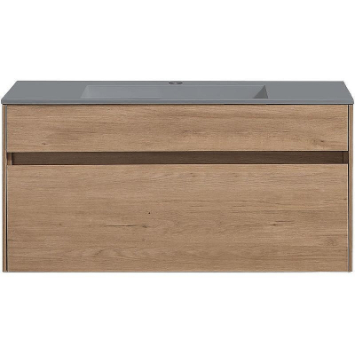 Тумба под раковину Vincea Chiara 100 VMC-2C100NO подвесная N.Oak