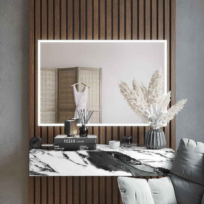 Зеркало Bond Cube 120x80 M44ZE-12080 с подсветкой с сенсорным выключателем, купить, цена, заказать, магазин, доставка, скидка, промокод, купить, цена, заказать, магазин, доставка, скидка, промокод