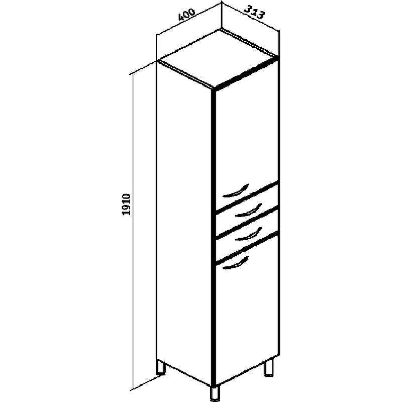Шкаф пенал Runo Эконом 40 R 00000000133 Белый, купить, цена, заказать, магазин, доставка, скидка, промокод, купить, цена, заказать, магазин, доставка, скидка, промокод
