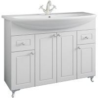 Тумба под раковину Sanflor Софи 105 С02645 Белая матовая, купить, цена, заказать, магазин, доставка, скидка, промокод, купить, цена, заказать, магазин, доставка, скидка, промокод