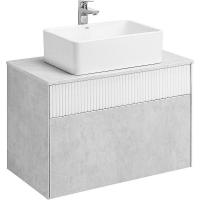 Тумба под раковину Aquaton Марбл 80 1A276201MH4C0 подвесная Слэйт Белый матовый, купить, цена, заказать, магазин, доставка, скидка, промокод, купить, цена, заказать, магазин, доставка, скидка, промокод