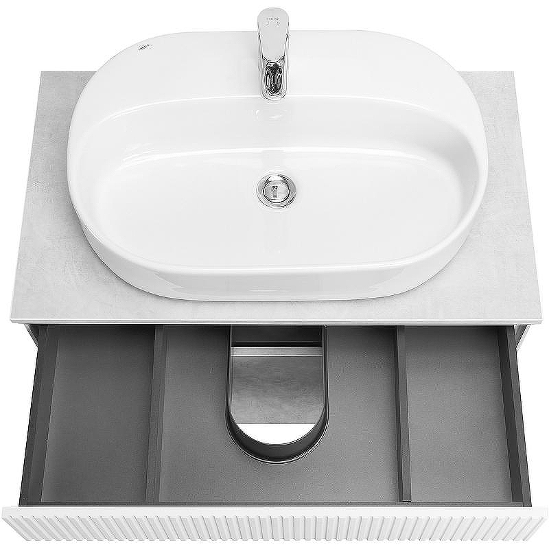 Тумба под раковину Aquaton Марбл 80 1A276201MH4C0 подвесная Слэйт Белый матовый, купить, цена, заказать, магазин, доставка, скидка, промокод, купить, цена, заказать, магазин, доставка, скидка, промокод