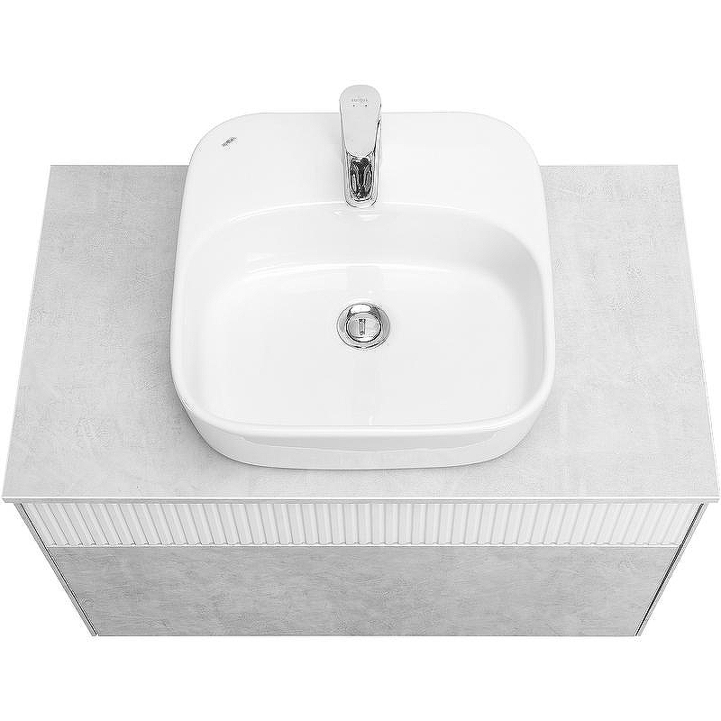 Тумба под раковину Aquaton Марбл 80 1A276201MH4C0 подвесная Слэйт Белый матовый, купить, цена, заказать, магазин, доставка, скидка, промокод, купить, цена, заказать, магазин, доставка, скидка, промокод