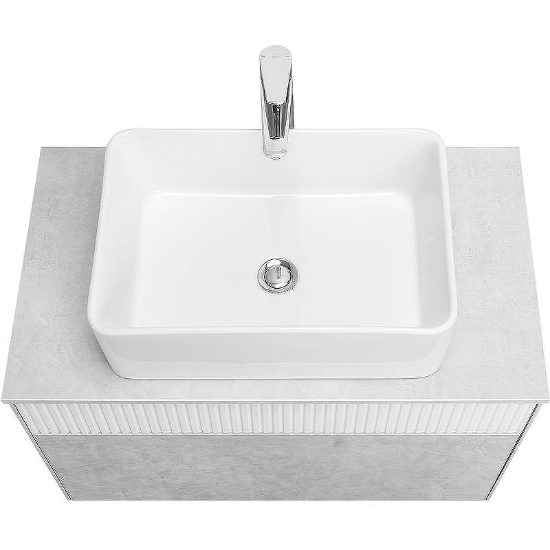 Тумба под раковину Aquaton Марбл 80 1A276201MH4C0 подвесная Слэйт Белый матовый, купить, цена, заказать, магазин, доставка, скидка, промокод, купить, цена, заказать, магазин, доставка, скидка, промокод