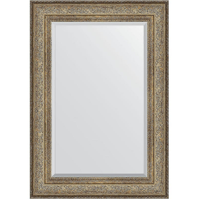 Зеркало Evoform Exclusive 100х70 BY 3451 с фацетом в багетной раме - Виньетка античная бронза 109