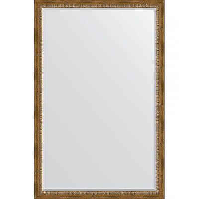 Зеркало Evoform Exclusive 173х113 BY 3614 с фацетом в багетной раме - Состаренная бронза с плетением 70