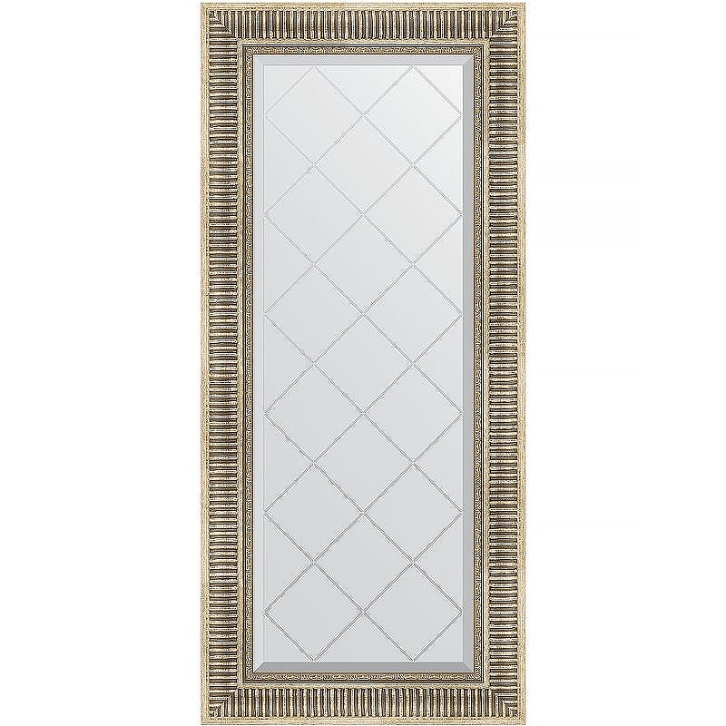 Зеркало Evoform Exclusive-G 127х57 BY 4067 с гравировкой в багетной раме - Серебряный акведук 93, купить, цена, заказать, магазин, доставка, скидка, промокод, купить, цена, заказать, магазин, доставка, скидка, промокод