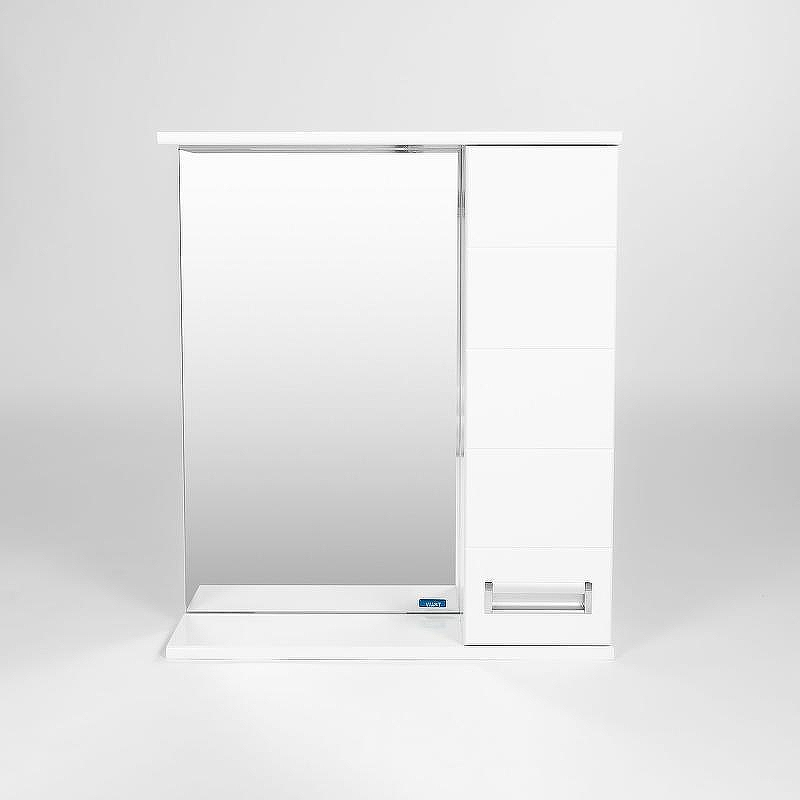 Зеркало со шкафом VIANT Вена 60 R VVEN60-ZSHR Белое, купить, цена, заказать, магазин, доставка, скидка, промокод, купить, цена, заказать, магазин, доставка, скидка, промокод