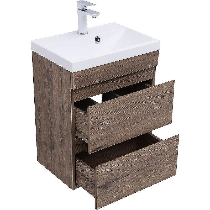 Тумба под раковину Aquanet Нота New 50 334190 подвесная Дуб веллингтон табак, купить, цена, заказать, магазин, доставка, скидка, промокод, купить, цена, заказать, магазин, доставка, скидка, промокод