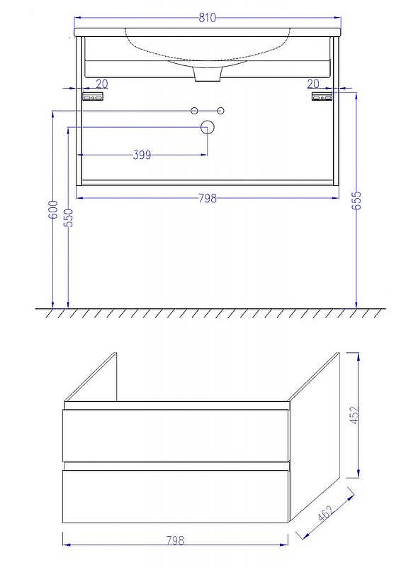 Тумба под раковину Jacob Delafon Madeleine 80 EB2053-J52 подвесная Черный глянец, купить, цена, заказать, магазин, доставка, скидка, промокод, купить, цена, заказать, магазин, доставка, скидка, промокод